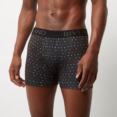 Black stripe and spot boxers pack